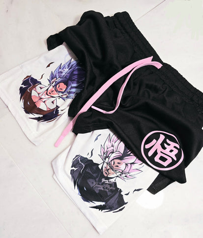 Ss Rose Vs. Ss Blue Vegito "Anime" Gym Shorts