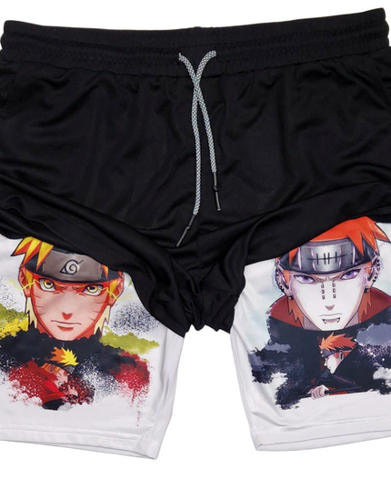 Leaf vs Rain "Anime × Gym" Shorts