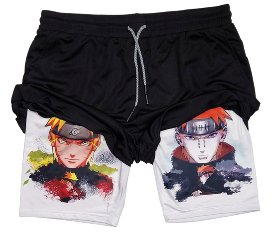Leaf vs Rain "Anime × Gym" Shorts