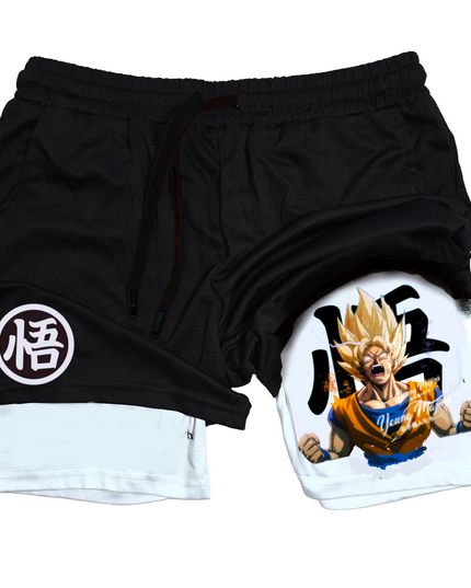 Never Give Up!  Goku "Gym" Shorts