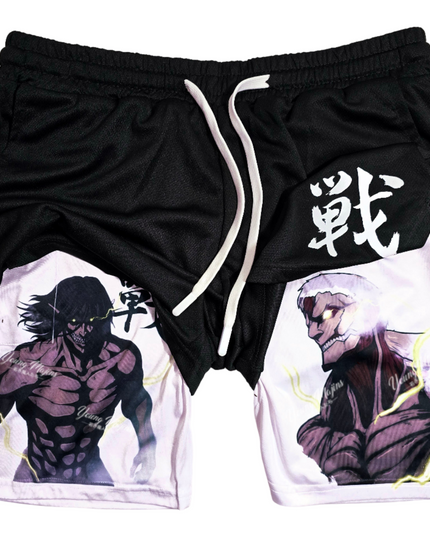 Attack Titan vs Armored "Gym Shorts"