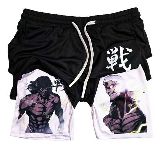Attack Titan vs Armored "Gym Shorts"