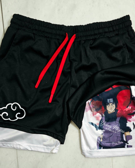 Itac,hi Red Moon "gym" shorts