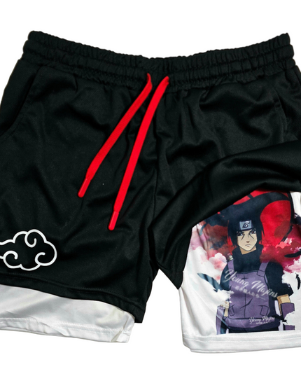 Itac,hi Red Moon "gym" shorts