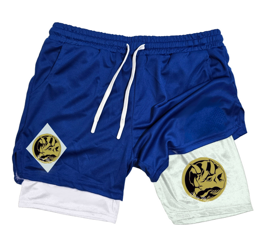 Power Ranger "Blue" Gym shorts