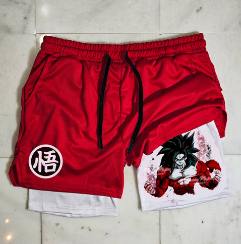Ss4 Goku "Gym" Shorts