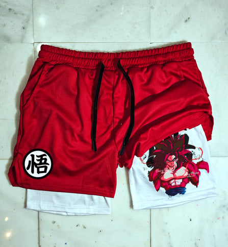 Ss4 Goku "Gym" Shorts