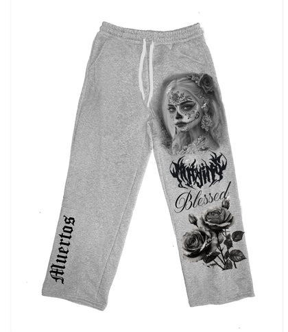 Dia D Muertos "Oversized Wide Legs "Training Joggers"
