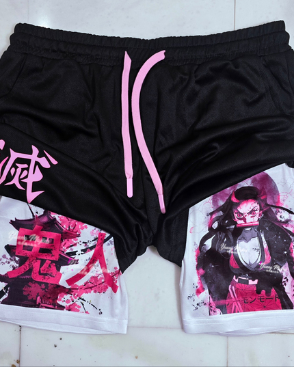 Nezuko Demon Mode "Anime × Gym" Shorts