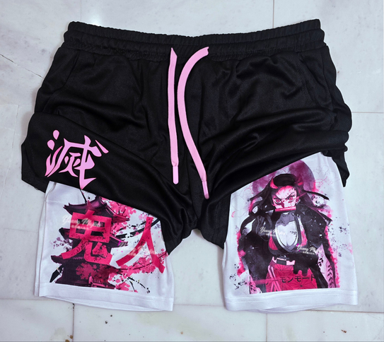 Nezuko Demon Mode "Anime × Gym" Shorts