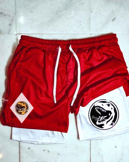 Red Power Ranger "" Gym shorts