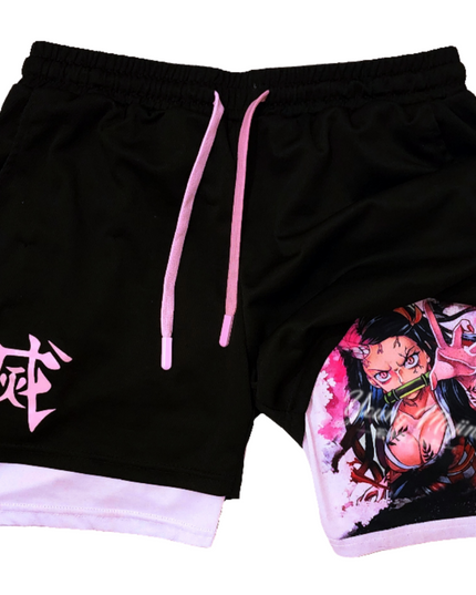 Nezuko Demon Mode "Anime × Gym" Shorts
