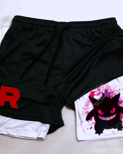 GENGAR "Team Rocket "Gym Shorts