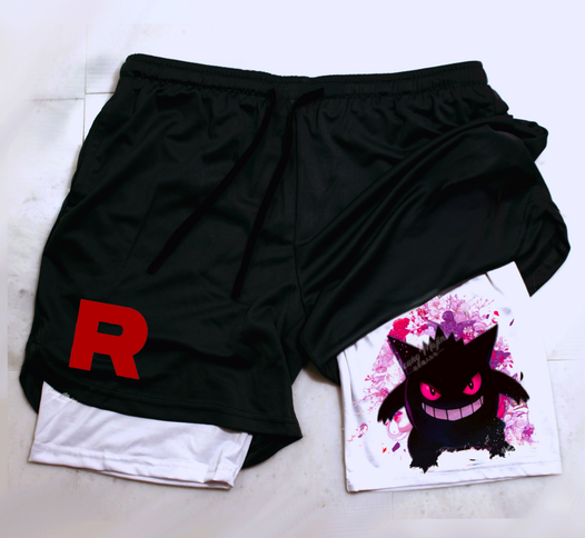 GENGAR "Team Rocket "Gym Shorts