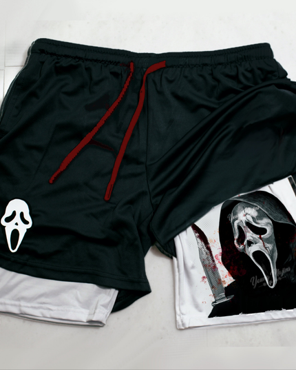 Ghost Face "Halloween" Gym Shorts