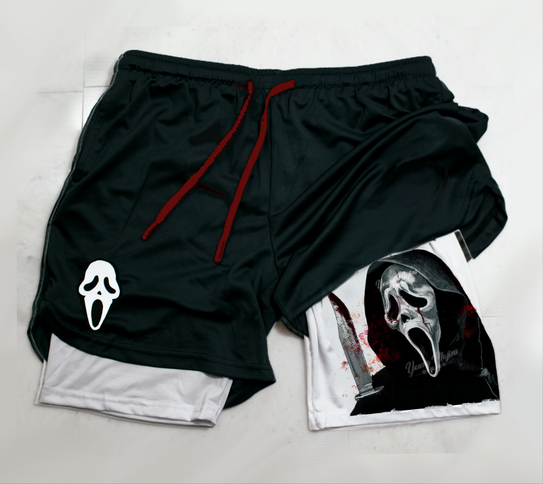 Ghost Face "Halloween" Gym Shorts