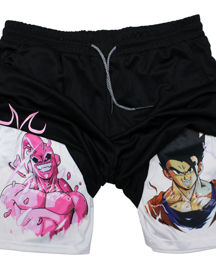 Majin Buu VS Mystic Gohan "Anime × Gym" Shorts