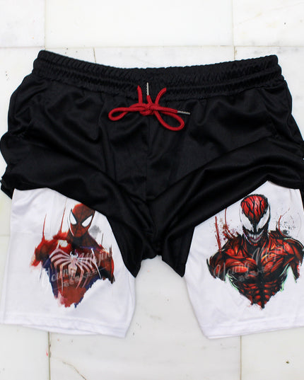 Spiderman VS Carnage "Gym Shorts"