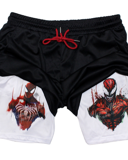 Spiderman VS Carnage "Gym Shorts"