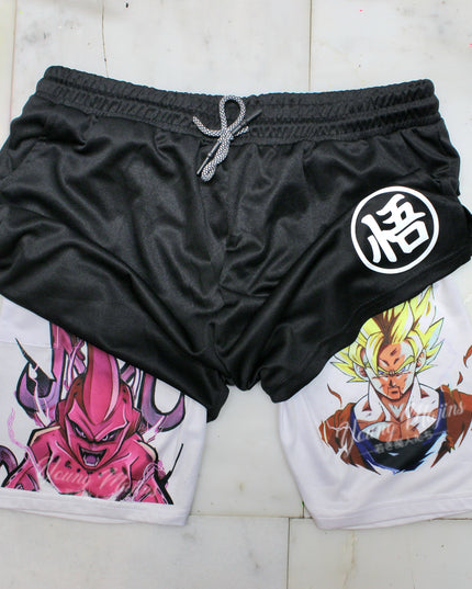 Kid Buu Vs Goku "Anime × Gym" Shorts