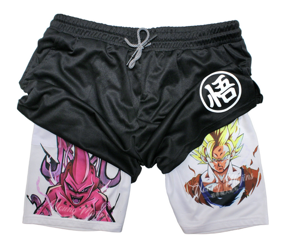 Kid Buu Vs Goku "Anime × Gym" Shorts