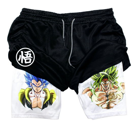 Gogeta Vs Broly "Anime × Gym" Shorts