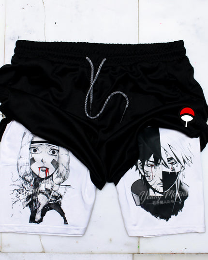 Obito Vs Kakashi Gym Shorts