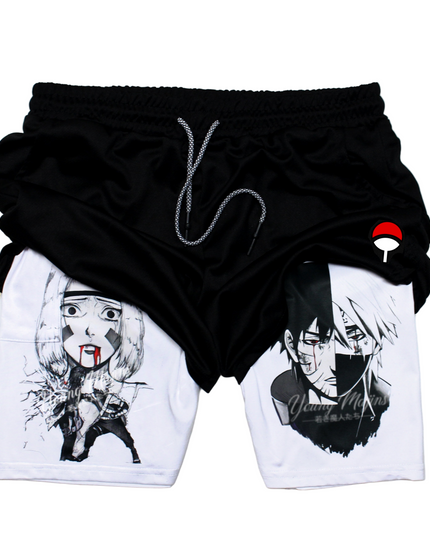 Obito Vs Kakashi Gym Shorts