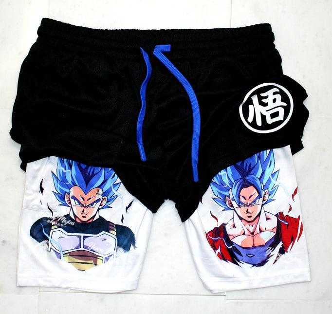 Ssb Goku vs. Ssb Vegeta "Gym shorts"
