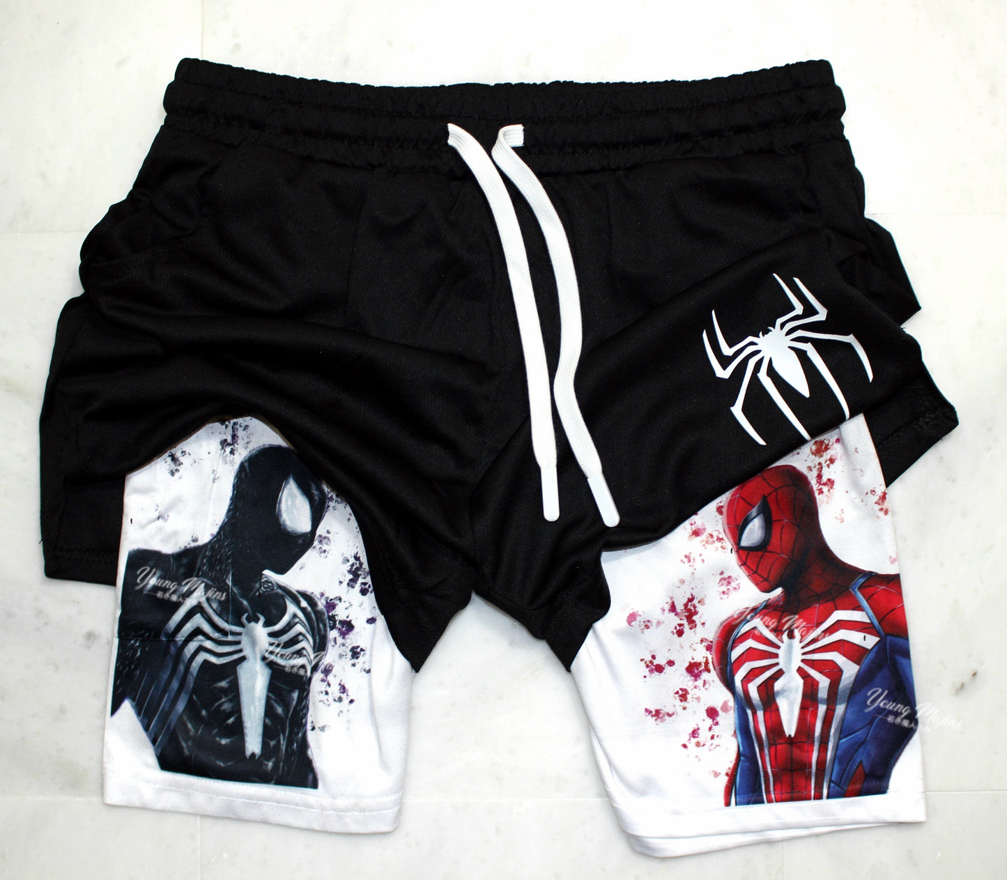 Spiderman VS. Symbiote "Gym Shorts"