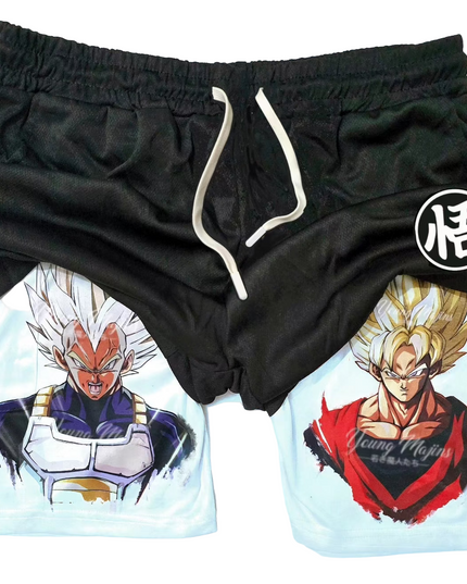 Goku VS Vegeta "Anime × Gym" Shorts
