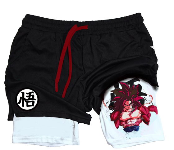 Ss4 Goku "Gym" Shorts
