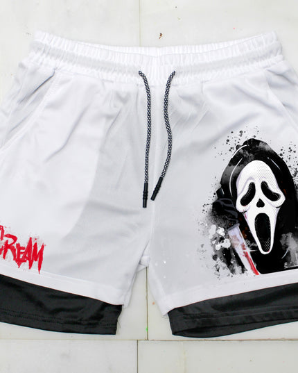 Ghost Face " Halloween" Gym Shorts