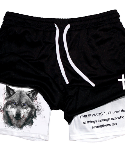 Religion Wolf Gym Shorts