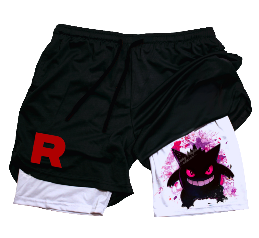 GENGAR "Team Rocket "Gym Shorts