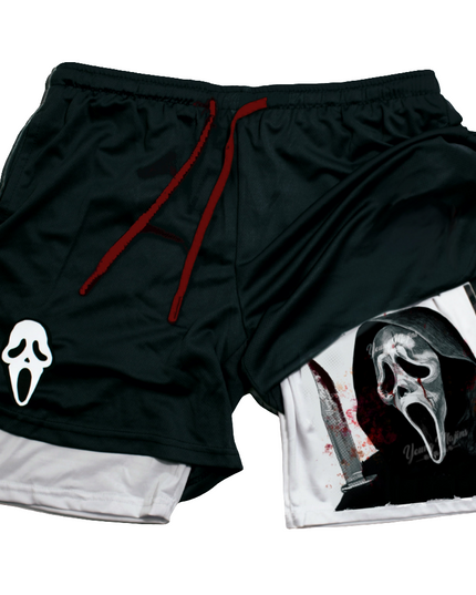 Ghost Face "Halloween" Gym Shorts