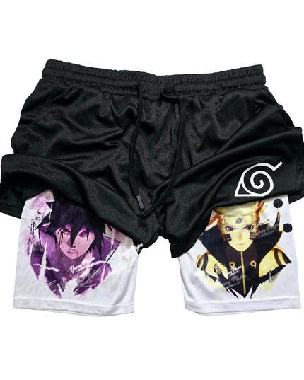 Naruto Vs. Sasuke "Gym Shorts"