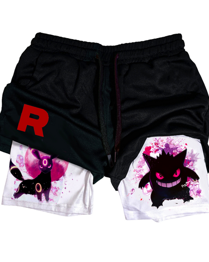 GENGAR "Team Rocket "Gym Shorts