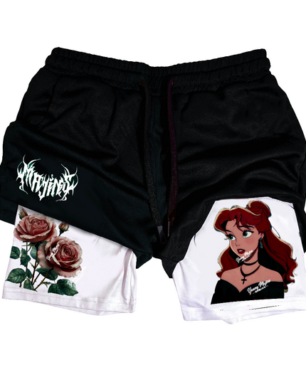 Red Rose Gym Shorts