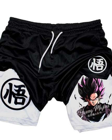 Goku Black Rose "Anime" Gym Shorts