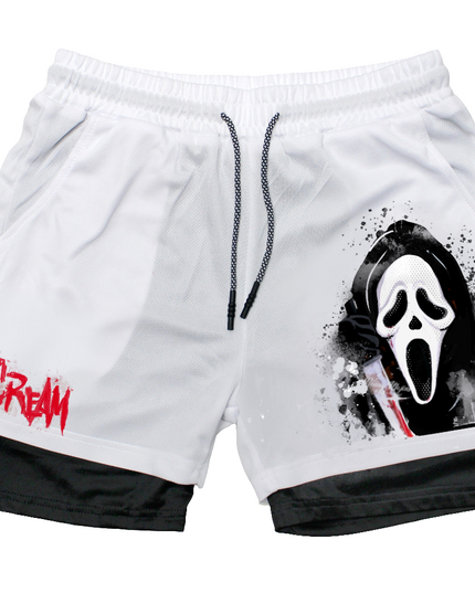 Ghost Face " Halloween" Gym Shorts