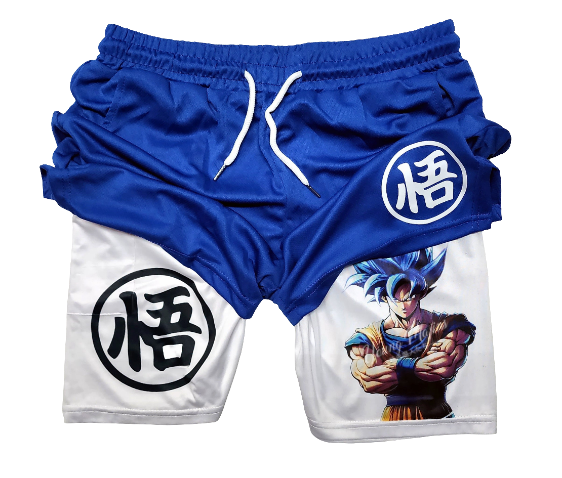 Ss Blue Goku "Anime Gym" Shorts