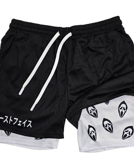 Ghost Face " Halloween" Gym Shorts