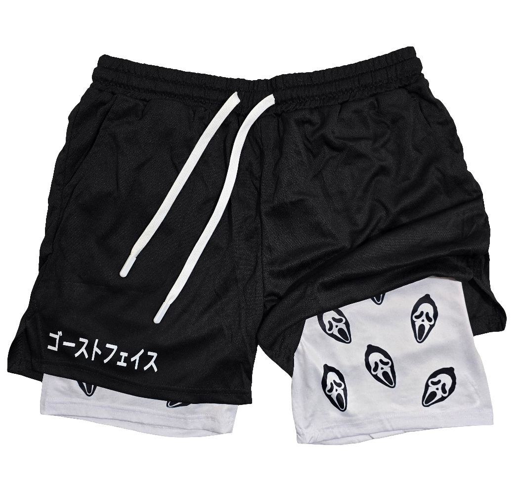 Ghost Face " Halloween" Gym Shorts