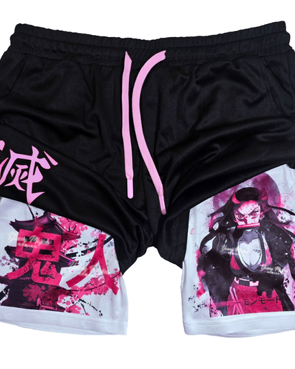 Nezuko Demon Mode "Anime × Gym" Shorts