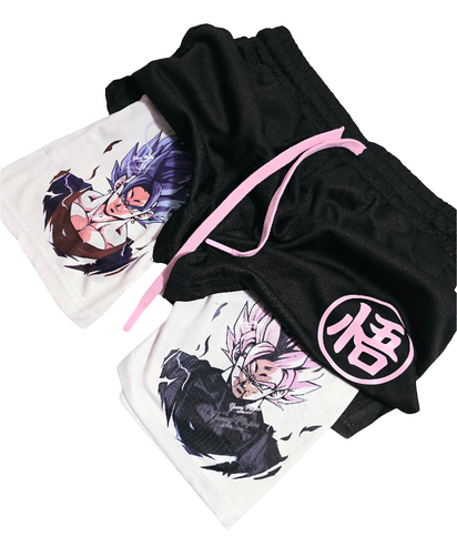 Ss Rose Vs. Ss Blue Vegito "Anime" Gym Shorts