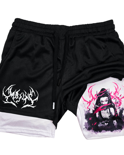 Nezuko Demon Mode "Anime × Gym" Shorts