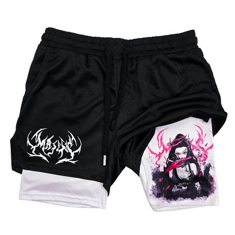 Nezuko Demon Mode "Anime × Gym" Shorts