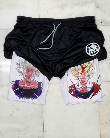 Goku VS Vegeta "Anime × Gym" Shorts