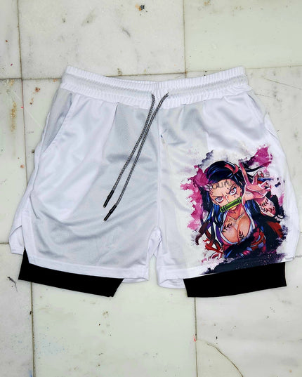 Ne.zuko "Anime × Gym" Shorts